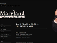Tablet Screenshot of marylandperformingartscenter.com